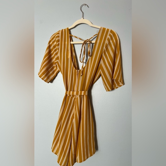 Yellow Striped Romper - Altar’d State - Picture 3 of 10